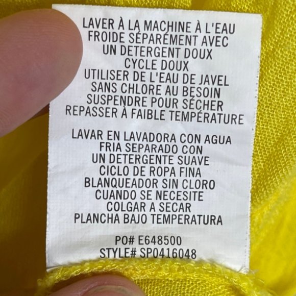 O'NEILL | Saltwater Solids Bell Sleeve Beach Dress Bright Lemon | Size M - Picture 9 of 11